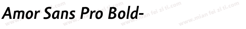 Amor Sans Pro Bold字体转换